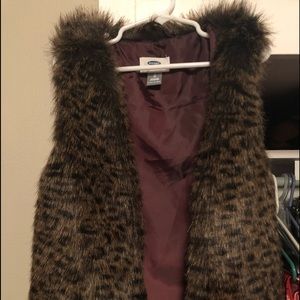 Girls fur vest